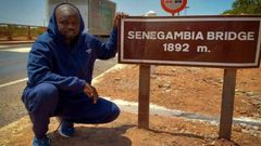 Ousmane Sonko à la frontière gambienne
