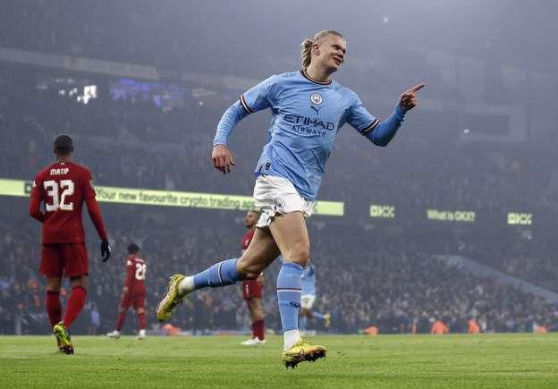 Erling Haaland a ouvert le score pour Man City lors de la victoire contre Liverpool [3-2] en Carabao Cup.