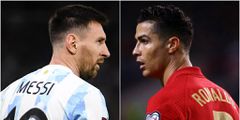 Lionel Messi et Cristiano Ronaldo. Getty/Marcelo Endelli ; Getty/Diogo Cardoso