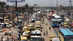 Un embouteillage sur un grand axe de Lagos, au Nigeria. (Photo d’illustration) © AP/Sipa/Sunday Alamba