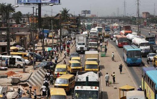 Un embouteillage sur un grand axe de Lagos, au Nigeria. (Photo d’illustration) © AP/Sipa/Sunday Alamba