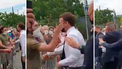 Macron giflé