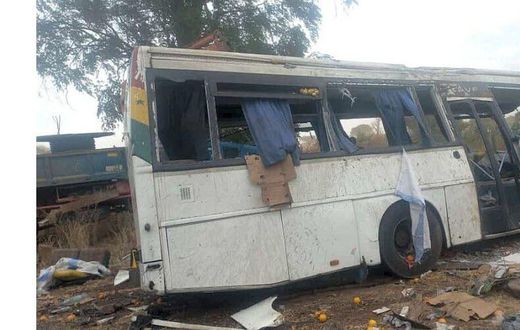 L'accident a eu lieu dans la nuit de samedi à dimanche, à 3h15 locales Photo AFP Cheikh DIENG