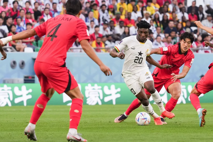 Kudus a marqué deux buts pour le Ghana face à la Corée du Sud en Coupe du Monde