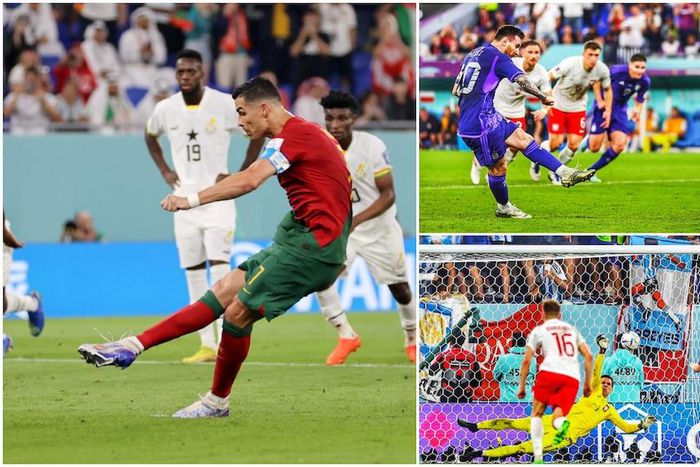 Cristiano Ronaldo et Lionel Messi ont obtenu trois penalties à la Coupe du monde, ce qui représente 27,3 % du grand total du Mondial. Crédit photo : @FIFAWorldCup @ESPNFC Source : Twitter