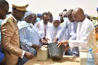 Cérémonie de pose de la première pierre du centre de santé de Ndiassane