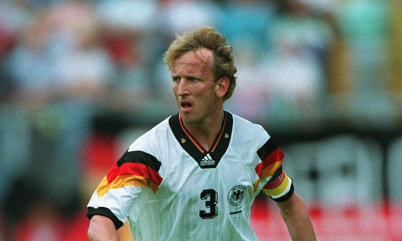 Andreas Brehme en 1992, sous les couleurs de l'équipe allemande Photo SipaMARY EVANS