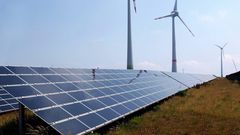 renewable energy, solar panel, wind turbine