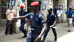 Des éléments de la Police sénégalaise
