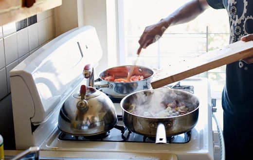 A man cooking in a kitchen.Granger Wootz/Getty Images