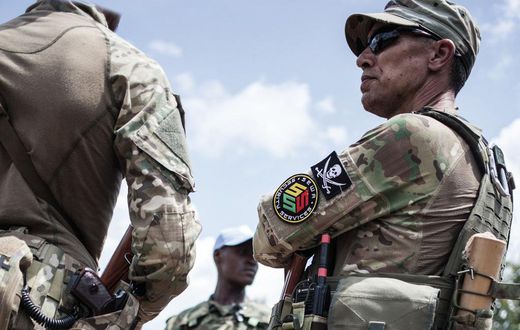membre-garde-rapprochee-president-centrafricain-Faustin-Archange-Touadera-partie-mercenaires-groupe-Wagner-Berengo-4-2018 0