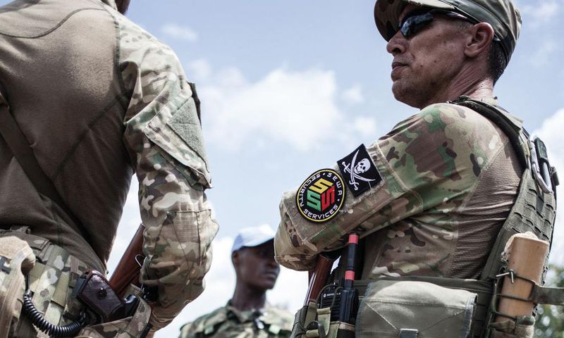 membre-garde-rapprochee-president-centrafricain-Faustin-Archange-Touadera-partie-mercenaires-groupe-Wagner-Berengo-4-2018 0