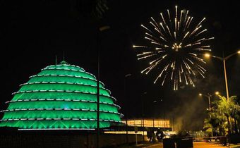 City fireworks have always burst spectacularly over the multi-coloured dome of the Kigali Convention Centre