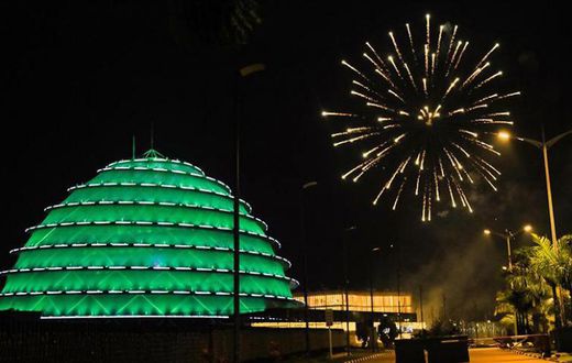 City fireworks have always burst spectacularly over the multi-coloured dome of the Kigali Convention Centre