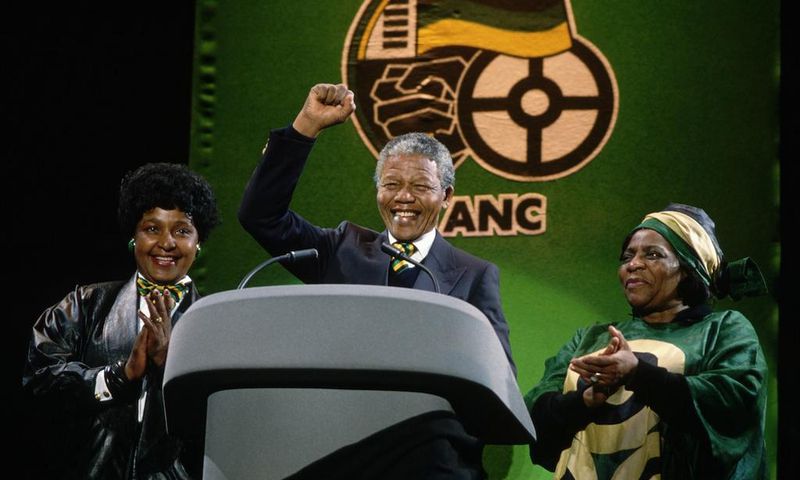Congrés ANC avec Nelson Mandela