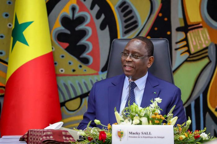 Le Président Macky SALL lors de la remise du rapport de conclusion du dialogue national, le 25 juin 2023