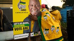 Une affiche de l'ANC