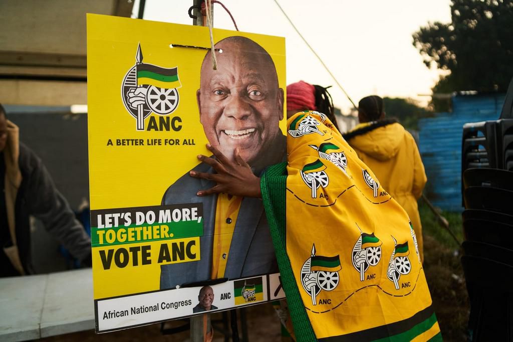 Une affiche de l'ANC