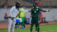 Sadio Mané et Aliou Cissé