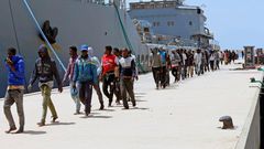 Migrants débarqués