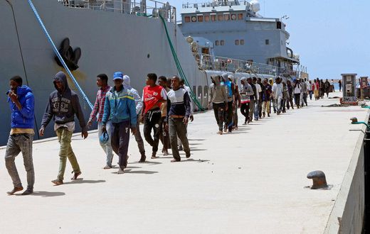 Migrants débarqués