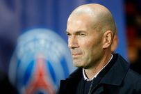 Zinedine Zidane au Parc des princes avec le Real Madrid, le 18 septembre 2019