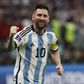 Lionel Messi of Argentina celebrates at full time
