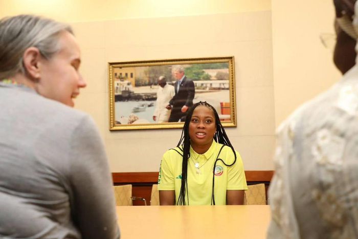 La basketteuse sénégalaise d'origine américaine, Cierra J. Dillard est l'invitée de l'Ambassade des Etats-Unis à Dakar