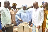 Cérémonie de pose de la première pierre du centre de santé de Ndiassane