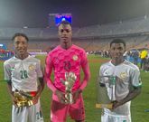 Meilleurs joueurs can U20 Landing badji, Lamine Camara à droite et Pape Demba Diop à gauche