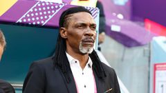 Cameroon head coach Rigobert Song on November 24, 2022.