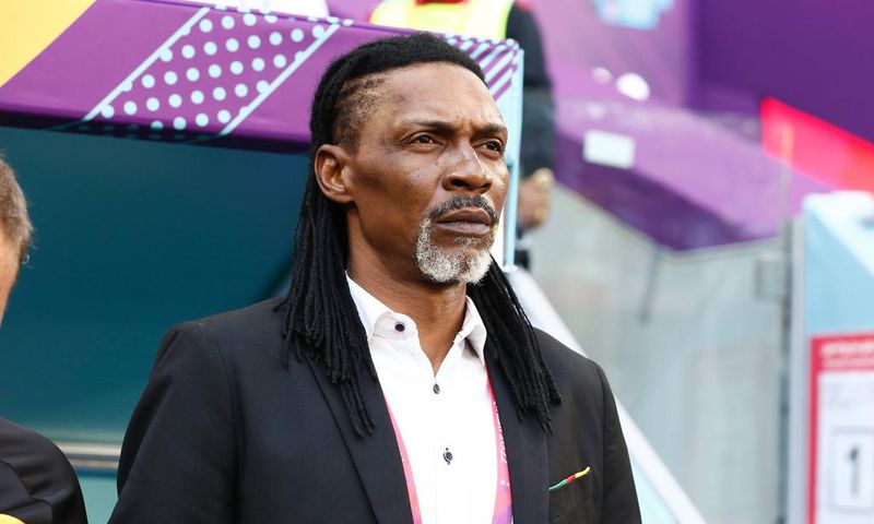 Cameroon head coach Rigobert Song on November 24, 2022.