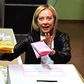 Giorgia Meloni casts her vote at a polling station on September 25, 2022 in Rome.