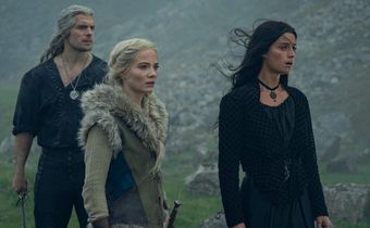 Henry Cavill, Freya Allan and Anya Chalotra in "The Witcher" season three.Susie Allnut / Netflix