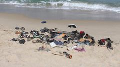 Corps de  migrants rejetés par la Mer