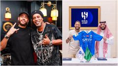 Ronaldinho (droite) et Neymar / Sports Brief