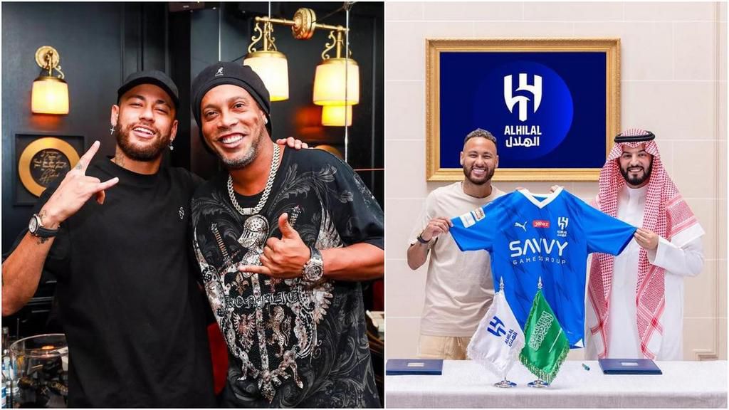 Ronaldinho (droite) et Neymar / Sports Brief