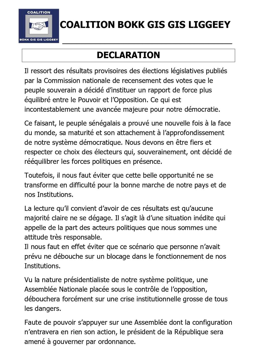 bokk gis gis communiqué 1