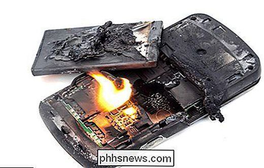 téléphone portable explose