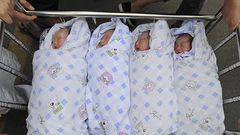 Quadruplés d'enfants