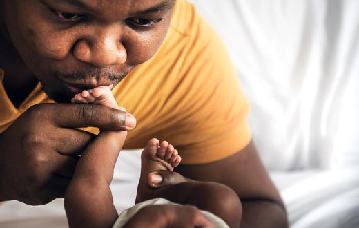 Un pere et son enfant, illustration