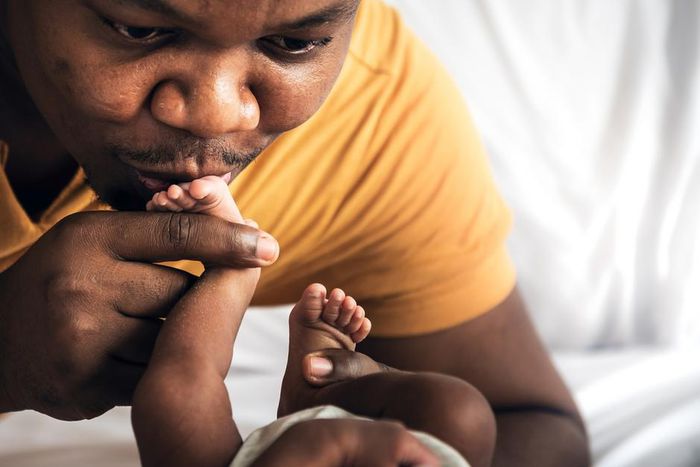 Un pere et son enfant, illustration