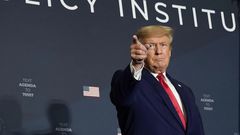 Dans son discours, l'ancien président Donald Trump a présenté sa vision de la loi et de l'ordre, et il a attaqué à nouveau la bureaucratie de « l'État profond ».PHOTO : ASSOCIATED PRESS / ANDREW HARNIK