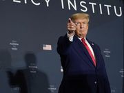 Dans son discours, l'ancien président Donald Trump a présenté sa vision de la loi et de l'ordre, et il a attaqué à nouveau la bureaucratie de « l'État profond ».PHOTO : ASSOCIATED PRESS / ANDREW HARNIK