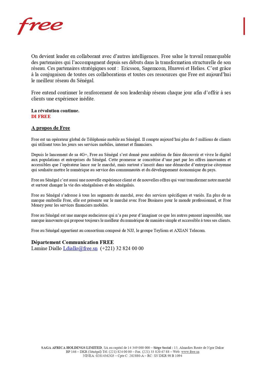 2Communiqué de presse Free, meilleur réseau au Sénégal page-0002