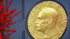 A plaque depicting Alfred Nobel at the Nobel Peace Prize Ceremony in Oslo, Norway.Chris Jackson/Getty Images