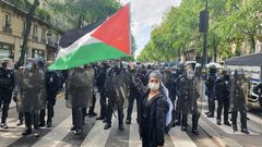 Manifestation pro-Palestine à Marseille, le mardi 10 octobre 2023