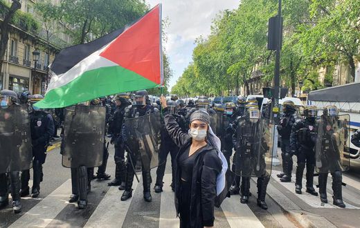 Manifestation pro-Palestine à Marseille, le mardi 10 octobre 2023