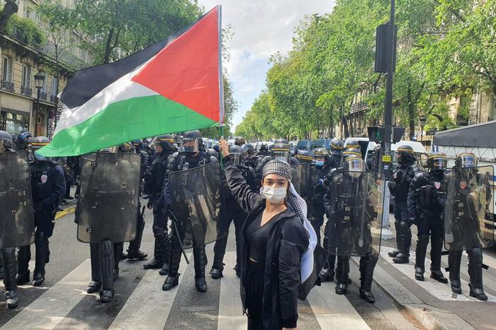 Manifestation pro-Palestine à Marseille, le mardi 10 octobre 2023