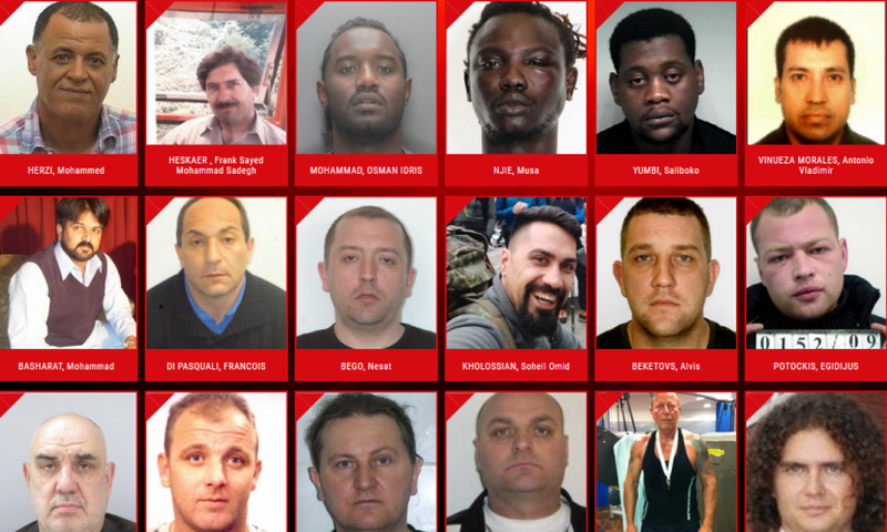 Les criminels les plus recherchés d'Europe